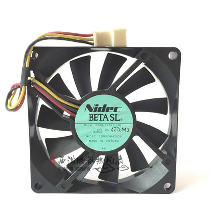 NIDEC D08R-12TS1 03B 8015 12V 0.09A 8CM 80 * 80 * 15MM3 line ultra-quiet cooling fan - inewdeals.com