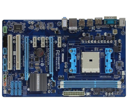 GIGABYTE GA-A55-S3P Desktop Motherboard A75 Socket FM1 For A8 A6 A4 E2 32G ATX A55-S3P Used Mainboard