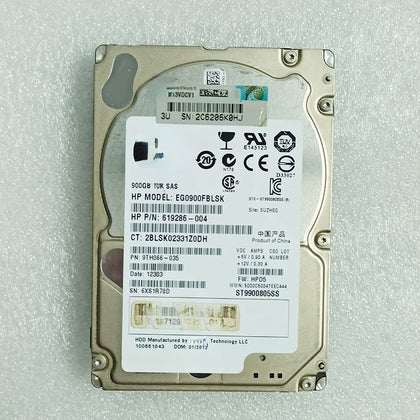 619286-001 900G 10K 2.5-inch SAS Server Hard Drive EG0900FBLSK