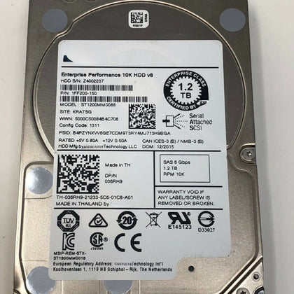 DELL 1.2T 2.5 10K SAS 128M 12GB ST1200MM0088 Server Hard Drive
