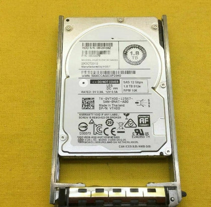 DELL 1.8T 10K 2.5 SAS 6Gb 128M 0RF9T8 HUC101818CS4204 Hard Drive