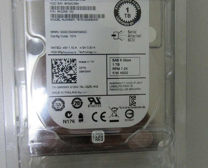 DELL 1T 7.2K 2.5-inch SAS Hard Drive ST91000640SS 9W5WV R720 R620