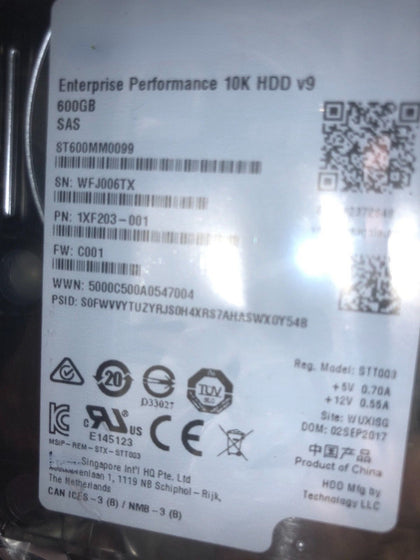 DELL 600G 10K 12GB SAS 2.5-inch ST600MM0099 Enterprise Server Hard Drive
