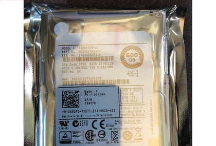 DELL 600G 15K SAS 2.5 6GB AL13SXB600N 0990FD Hard Drive R720 R730