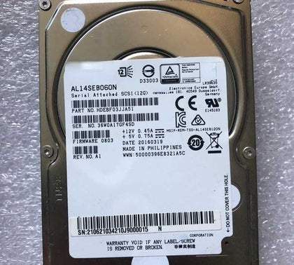 DELL AL14SEB060N 0453KG 453KG 600G SAS 2.5 12G R430 R740 Hard Drive
