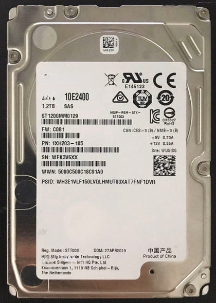 DELL For Huawei For Inspur ST1200MM0129 Seagate Hard Drive 1.2T SAS 10K 2.5 12GB