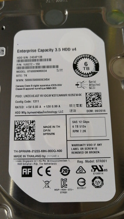 DELL Lenovo For Huawei Seagate Storage Server Hard Drives 6T 6TB SAS ST6000NM0034