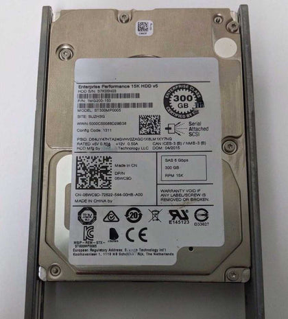DELL MD3420 MD3820 Hard Drive 300GB 12G SAS 15K 2.5 ST300MP0005