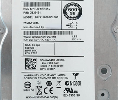 DELL MD3600I MD3600F MD3800F Storage Server Hard Drive 600G 15K 3.5 SAS