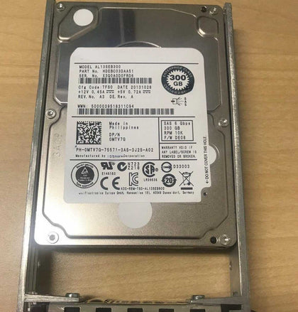 DELL MTV7G AL13SEB300 Server Hard Drive 300G 10K SAS 2.5-inch 6GB