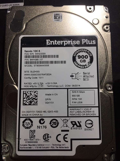 DELL PS6100 PS6110 PS6210 Storage Hard Drive 02R3X 9FN066-058 600G 15K