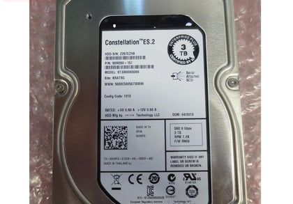 DELL PS6500 PS6510 Storage Hard Drive 3TB SAS 3.5 6GB EQ ST33000650SS
