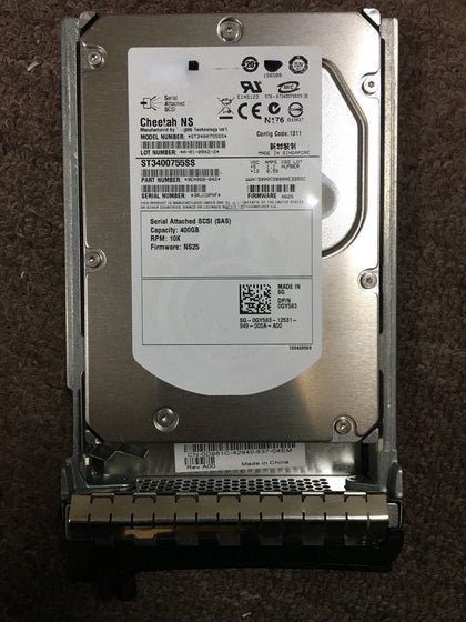 DELL R410 R510 R520 R420 R430 Hard Drive 400G SAS 3.5 ST3400755SS