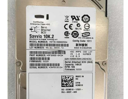 DELL R610 R710 Server 146G 10K 2.5 ST9146802SS SAS Hard Drive