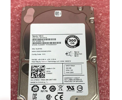 DELL R620 R720 R720 Server Hard Drive 300G 10K SAS 2.5 inch 6GB