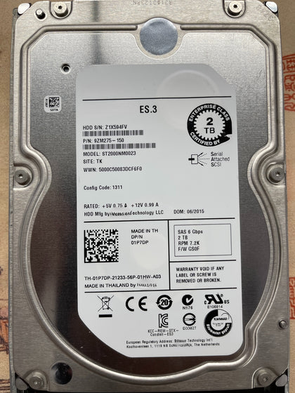 DELL R710 R720 R730 Server Hard Drive 2T 7.2K 3.5-inch SAS