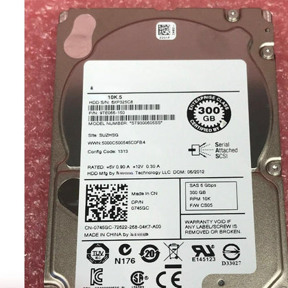 DELL R710 R910 R510 Server Hard Drive 300G 10K SAS 2.5 ST9300605SS