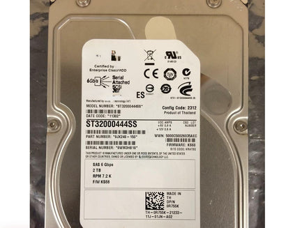 DELL R710 T310 T410 Server Hard Drive 2T SAS 3.5 7.2K ST32000444SS