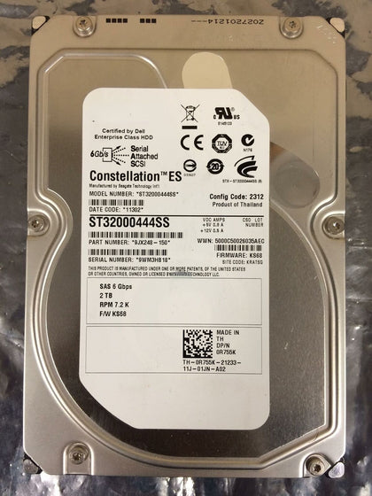 DELL R720 R710 R710 Server Hard Drive ST32000444SS 2TB SAS 3.5