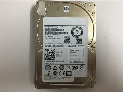 DELL R720 R730 Hard Drive 2T 2TB 7.2K SATA 2.5