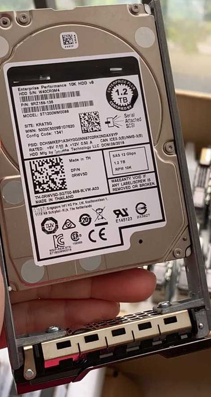 DELL SCV2000 SCV2020 SCV3020 1.2T 10K 2.5 SAS Storage Hard Drive