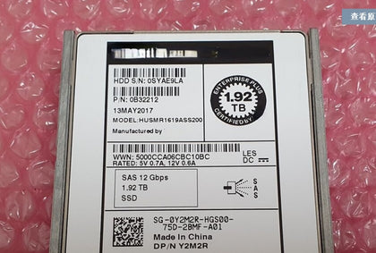 DELL SCV2000 SCV2020 SCV3020 1.92T 2.5 SAS SSD 12Gb Storage Hard Drive