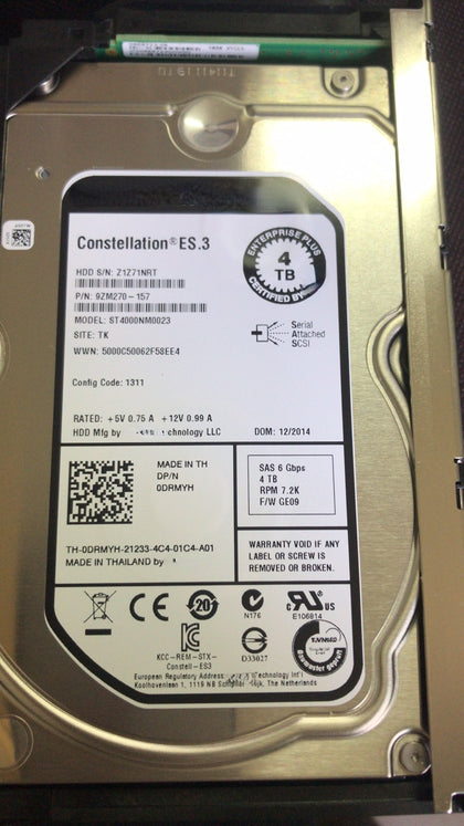 DELL SCV300 SCV2000 SCV2080 SCV3000 4T 7.2K 3.5 SAS Storage Hard Drive