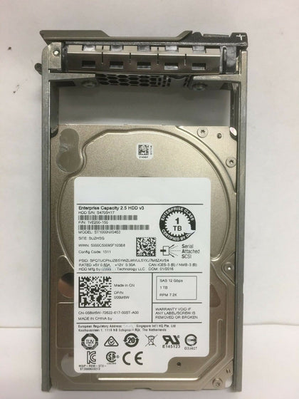 DELL ST1000NX0453 1T SAS 7.2K12G 2.5 Server Hard Drive 056M6W