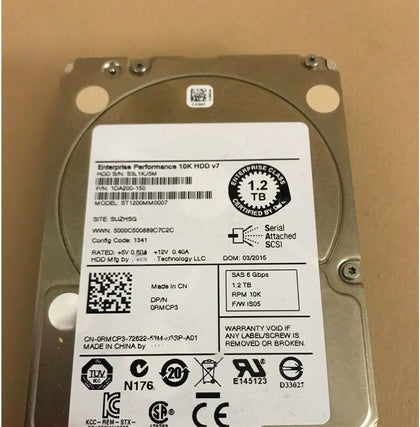 DELL ST1200MM0007 1.2T SAS 10K 2.5-inch Server Hard Drive 0RMCP3