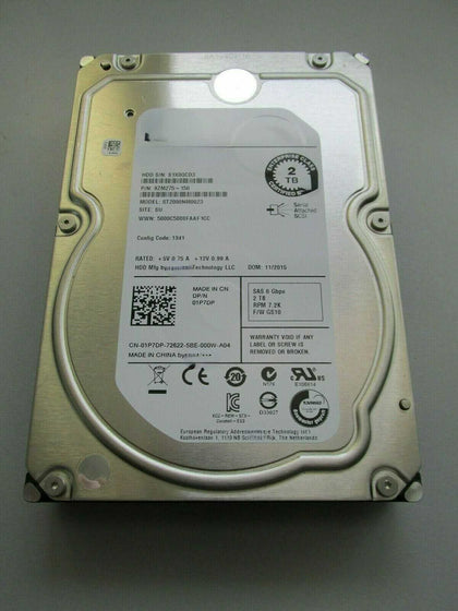 DELL ST2000NM0023 01P7DP 9ZM275-150 2TB 2T SAS 3.5 Hard Drive