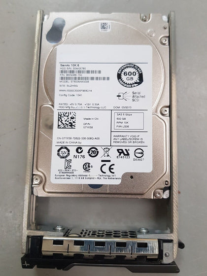 DELL ST600MM0006 600G 2.5-inch 10K SAS 07YX58 Server Hard Drive