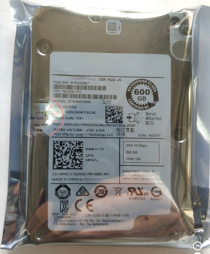 DELL ST600MP0005 G6C6C 0G6C6C Storage Hard Drive 600GB 15K 2.5