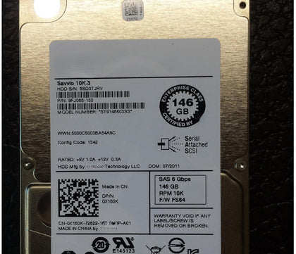 DELL ST9146803SS 146G 10K RPM SAS 2.5 R720 R620 Server Hard Drive