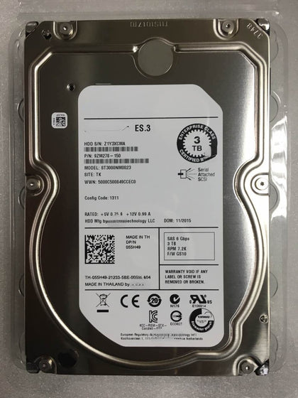 DELL Seagate 3TB ST33000650NS 3T SATA ES.2 Enterprise Server Hard Drive JMN63