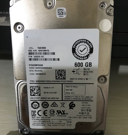 DELL/Seagate Server Hard Drive 600G 15K 2.5-inch SAS 12Gb ST600MP0006