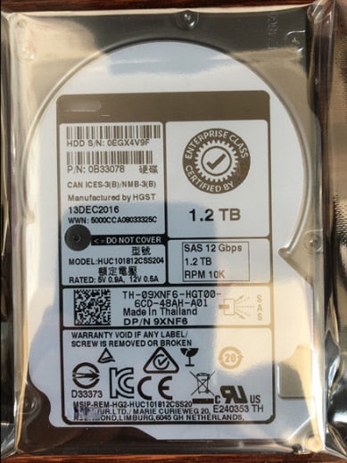 DELL T440 T640 R730xd R740xd Hard Drive 1.2T 10K SAS 12GB 2.5 inch