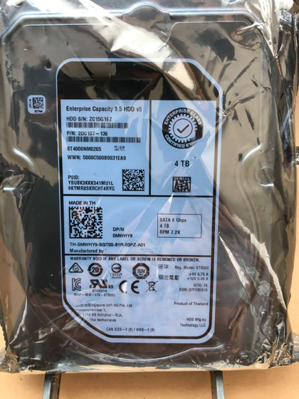 Dell 0MWHY9 ST4000NM0265 4TB 7.2K 3.5 SATA Server Hard Drive