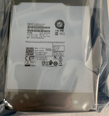 Dell 16T SAS 12G 3.5 24HF9 MG08SCA16TEY R740 Server Hard Drive
