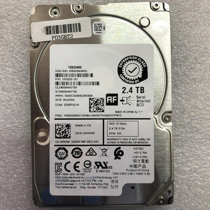 Dell 2.4T SAS 10k 2.5 ST2400MM0159 0RWR8F Hard Drive
