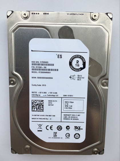 Dell 2T SAS 7.2K ST2000NM0001 Server Hard Drive 67TMT