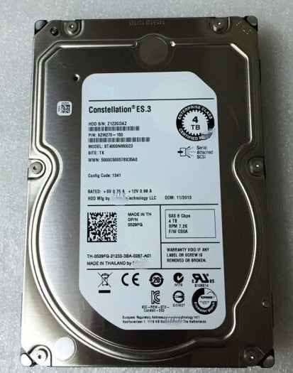 Dell 4T 4TB 7.2K SAS 3.5 6Gb/s 529FG 0529FG ST4000NM0023 Hard Drive