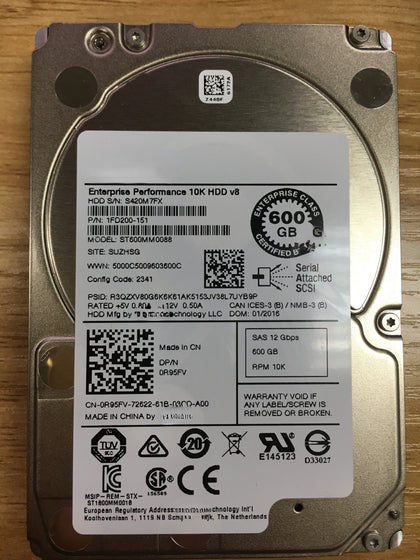 Dell 600G 12gb SAS 2.5-inch 10K Hard Drive ST600MM0069 0XXTRP