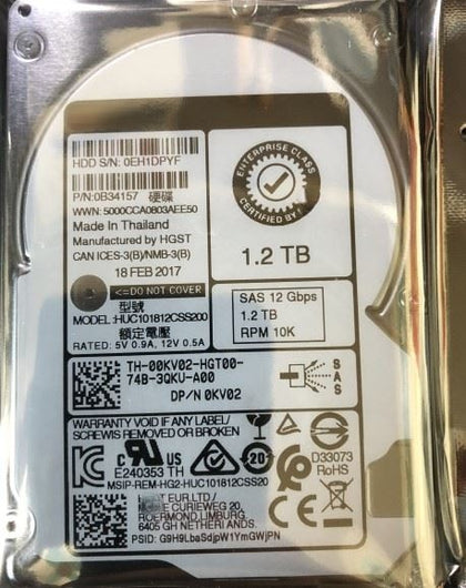 Dell AL14SEB120N 89D42 089D42 1.2TB 10K 12Gb/s 2.5 Hard Drive
