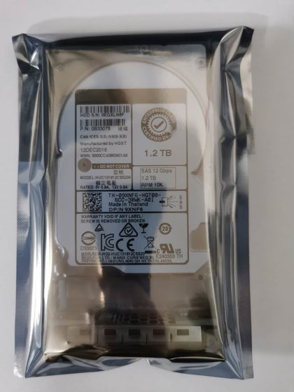 Dell DELL 1.2T 2.5-inch 10K 12Gb SAS Hard Drive HUC101812CSS204 9XNF6