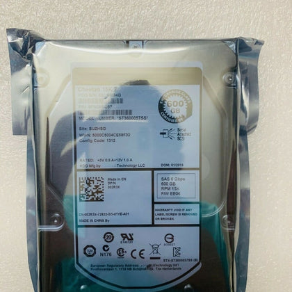 Dell Equallogic Storage Hard Drives 600G 15K SAS 6G 3.5 002R3X 02R3X