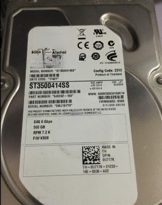 Dell ST3500414SS 500G SAS 7.2K 06VNCJ 0U717K Server Hard Drive