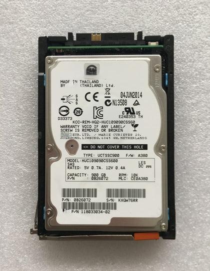 EMC 005050701 900G SAS 6G Hard Drive VNX5200 54/5600 5800