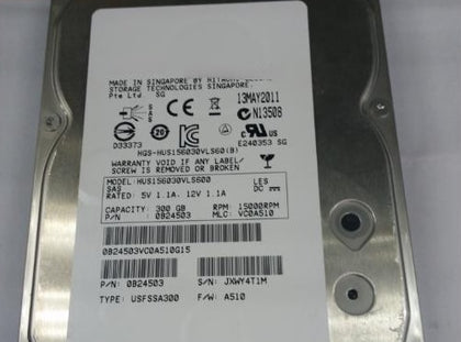 HDS Server Hard Drive 300G HUS156030VLS600 3.5 15000 RPM