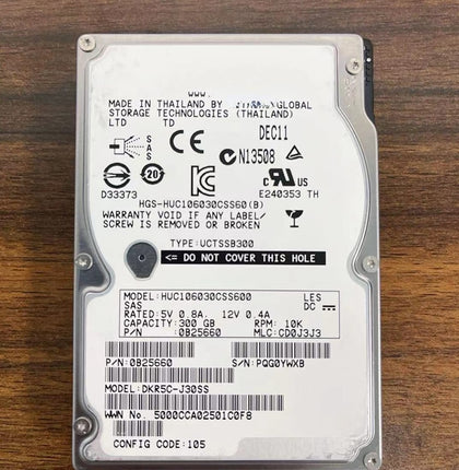 HITACHI Hitachi HGST HUC106030CSS600 Server Hard Drive 300G 2.5 10K SAS