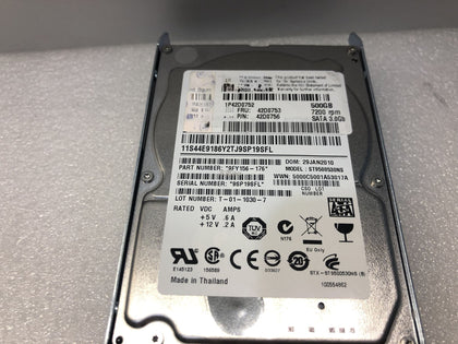 IBM 500G 7.2K SATA 2.5 42D0753 42D0752 42D0756 Server Hard Drive